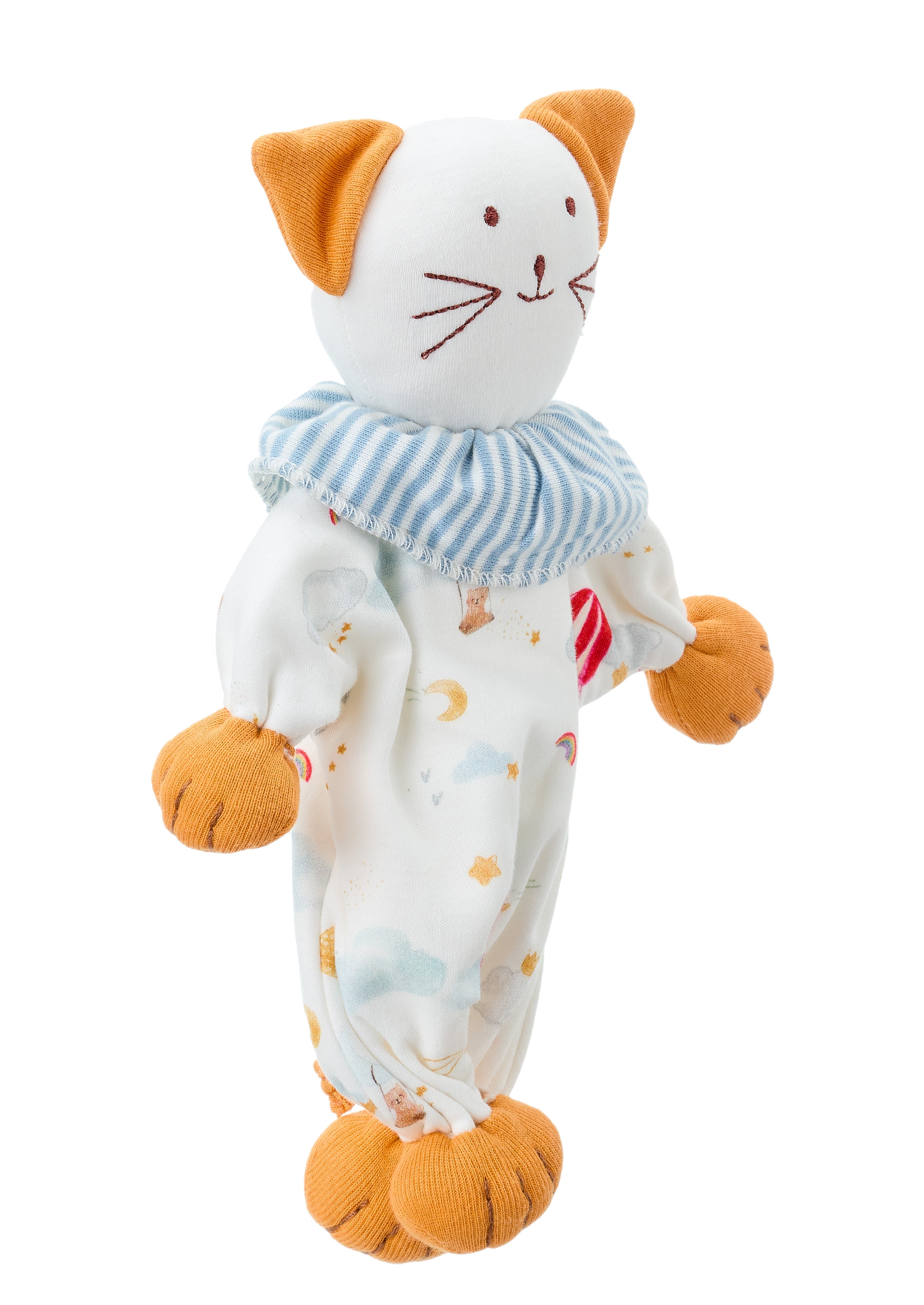 Under the Nile Kitty Dreamland Boy organic cotton soft lovey toy for babies and toddlers.