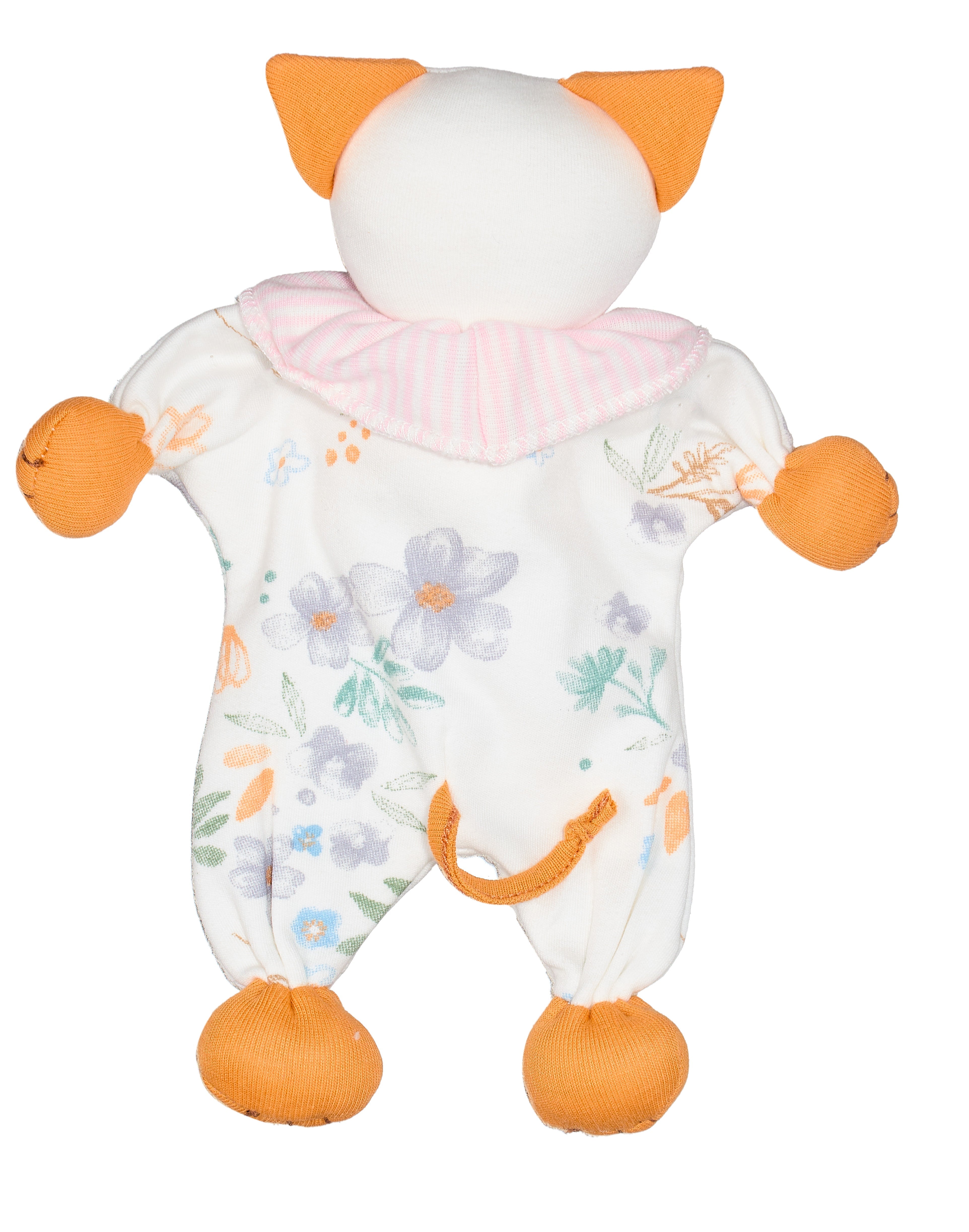 Under the Nile Kitty Modern Daisy organic cotton soft floral lovey toy for babies and toddlers.