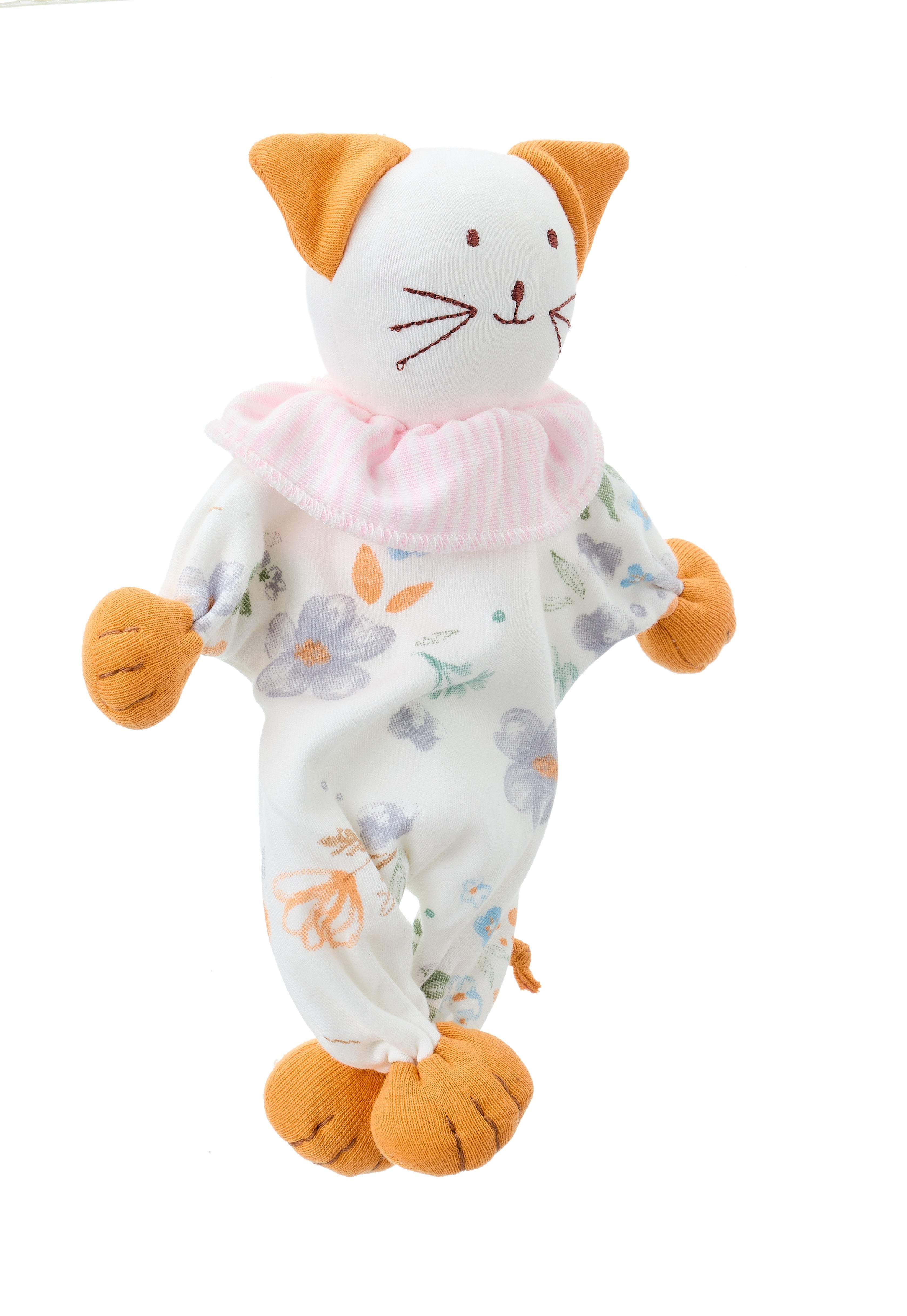 Under the Nile Kitty Modern Daisy organic cotton soft floral lovey toy for babies and toddlers.