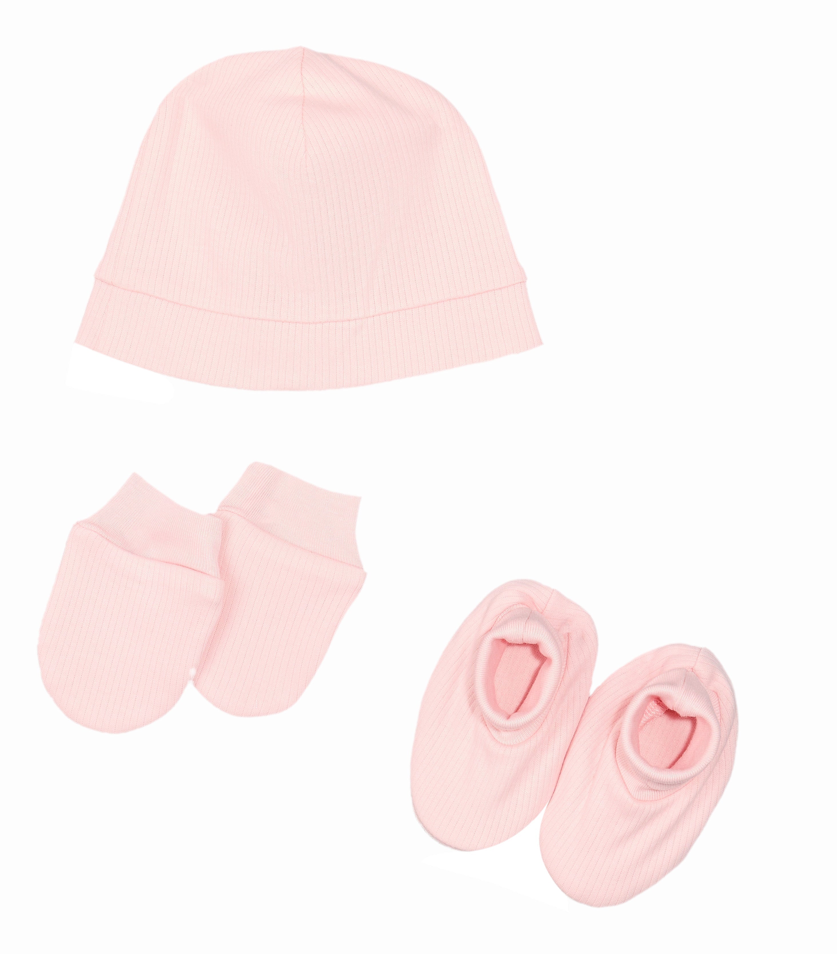 Under the Nile Delicate Pink Newborn Essentials Set featuring organic cotton baby clothes for girls