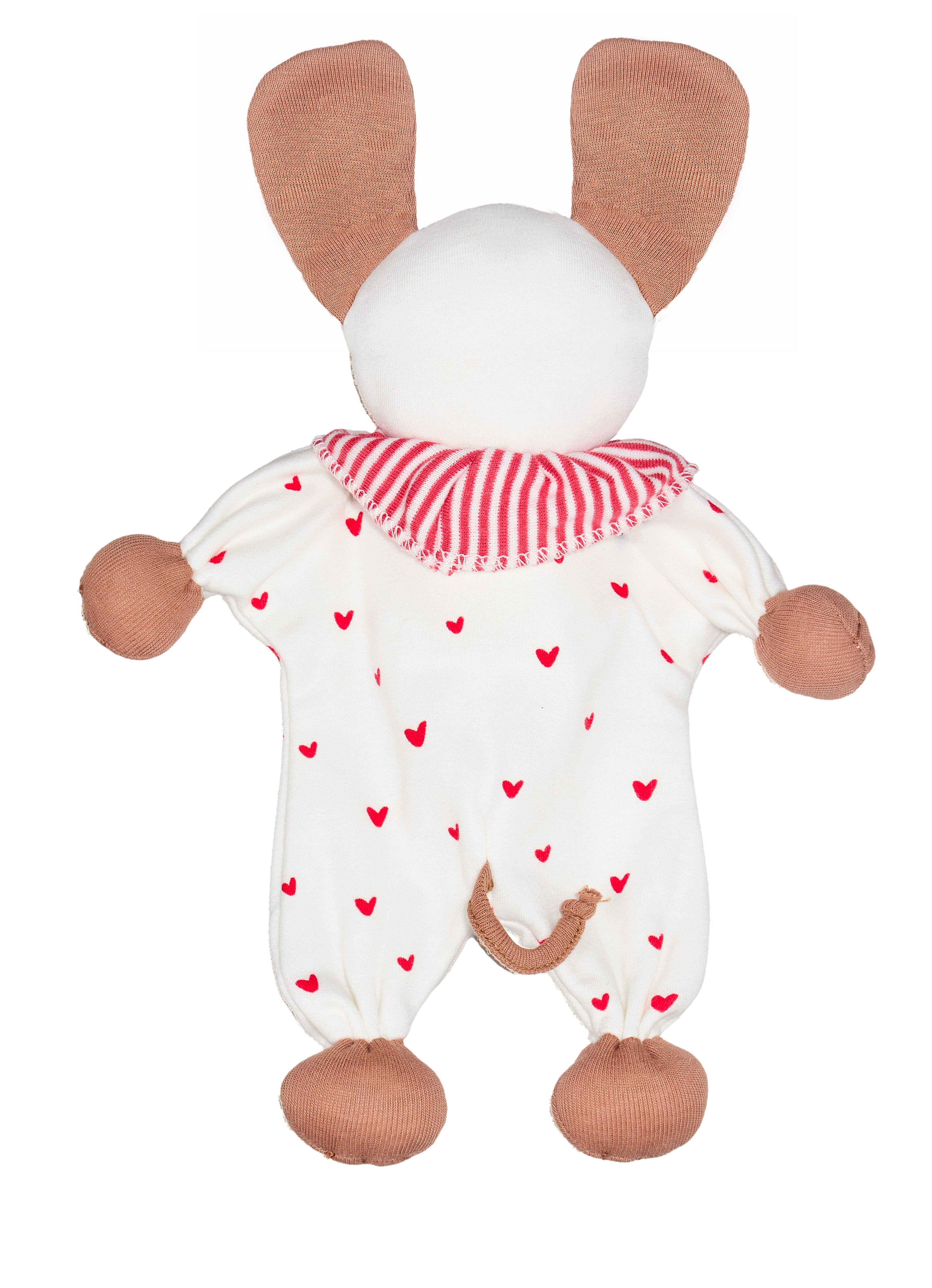 Under the Nile Puppy Little Hearts organic cotton soft lovey toy for babies, available at El Meraki.
