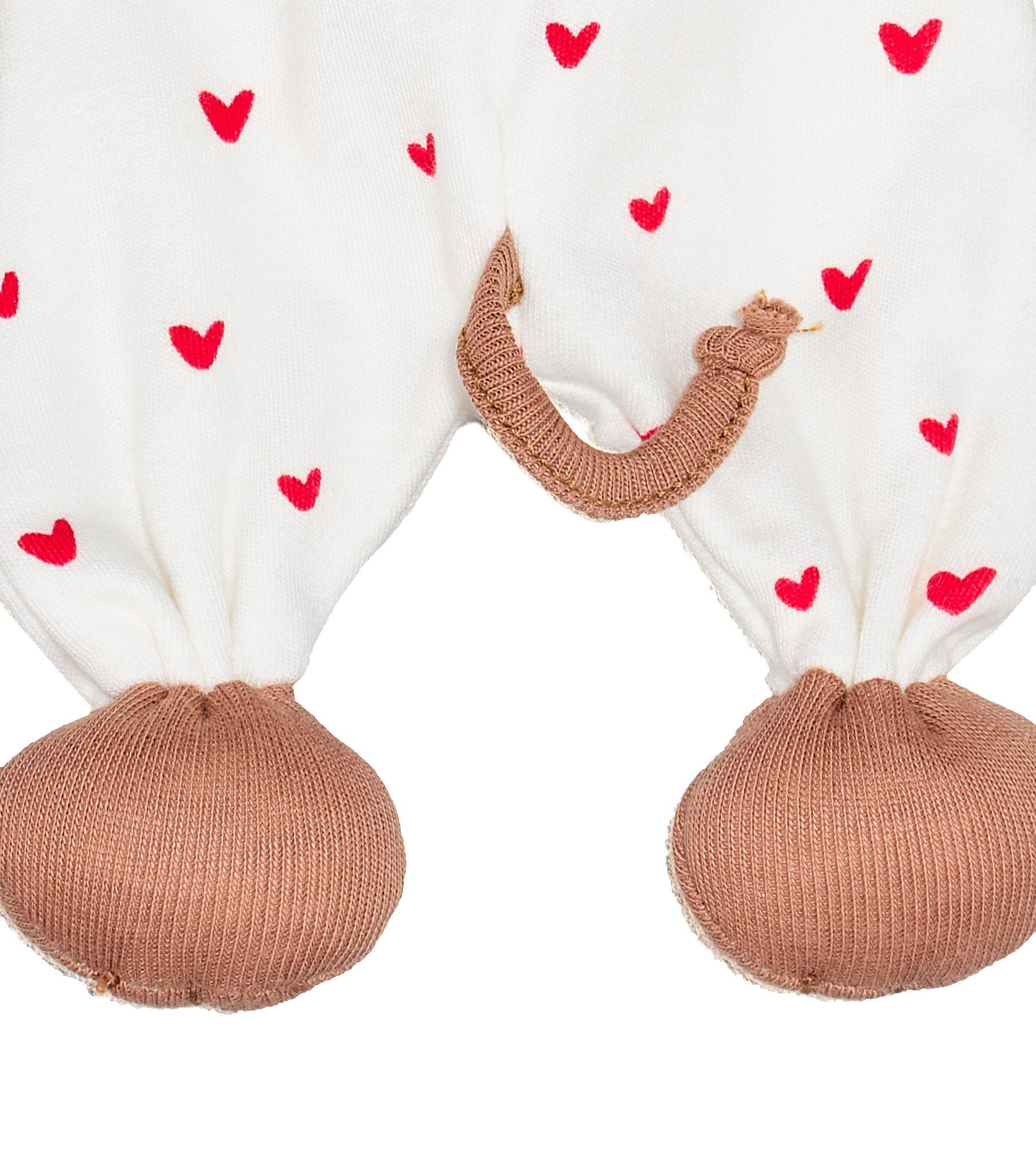 Under the Nile Puppy Little Hearts organic cotton soft lovey toy for babies, available at El Meraki.