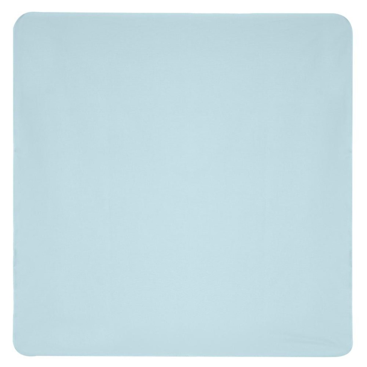 Under the Nile organic ribbed baby blanket in pearl blue for swaddling and stroller use