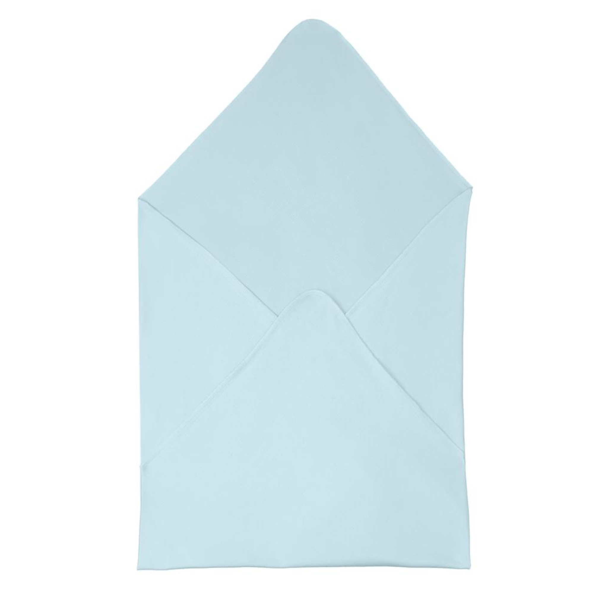 Under the Nile organic ribbed baby blanket in pearl blue for swaddling and stroller use