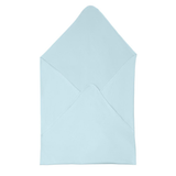 Under the Nile organic ribbed baby blanket in pearl blue for swaddling and stroller use