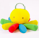 Under the Nile Scraptopus, a unique organic cotton octopus toy for baby sensory play, available at El Meraki.