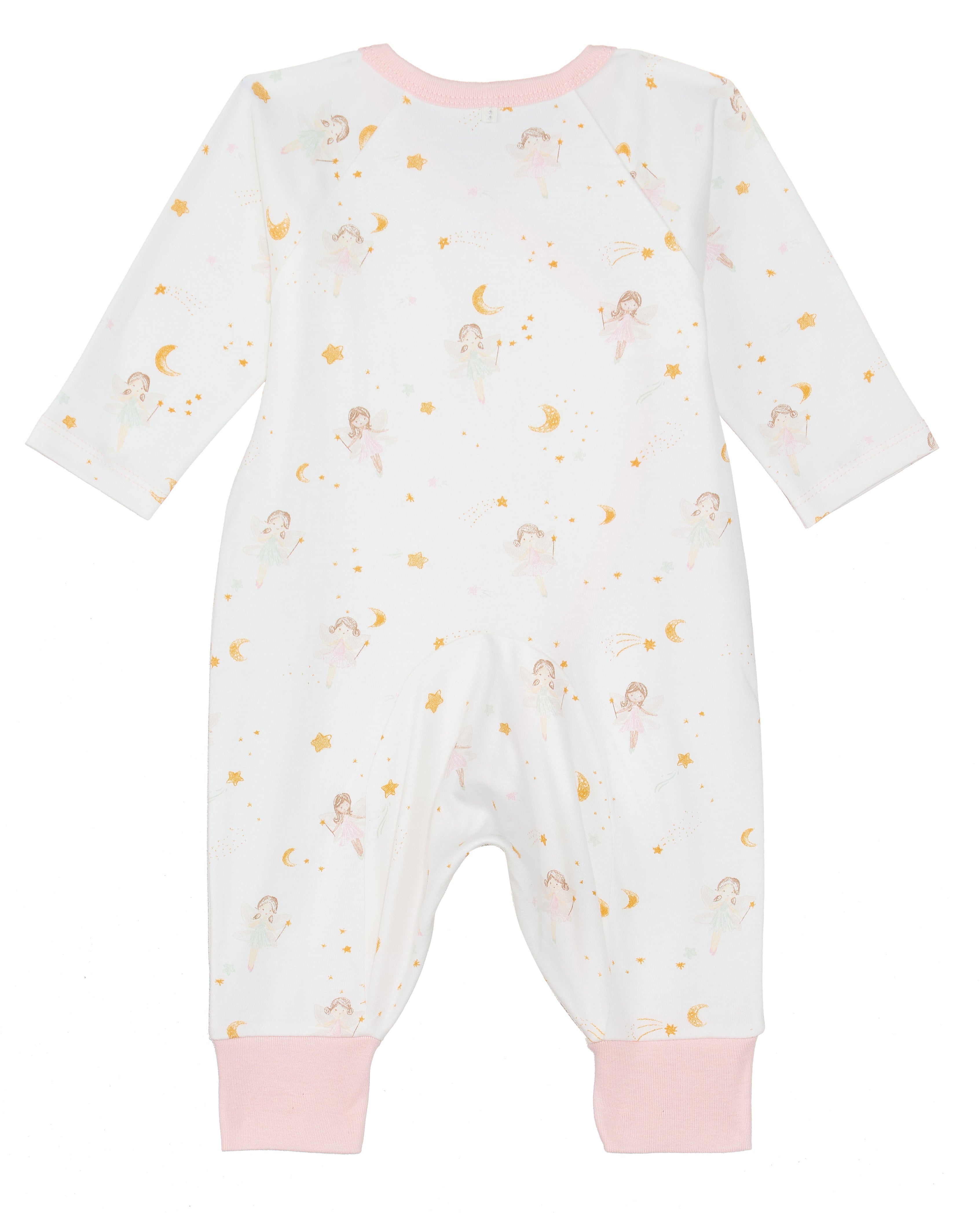  Under the Nile Dreamland Girls Side Snap Kimono in soft organic cotton for newborn girls.