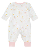  Under the Nile Dreamland Girls Side Snap Kimono in soft organic cotton for newborn girls.