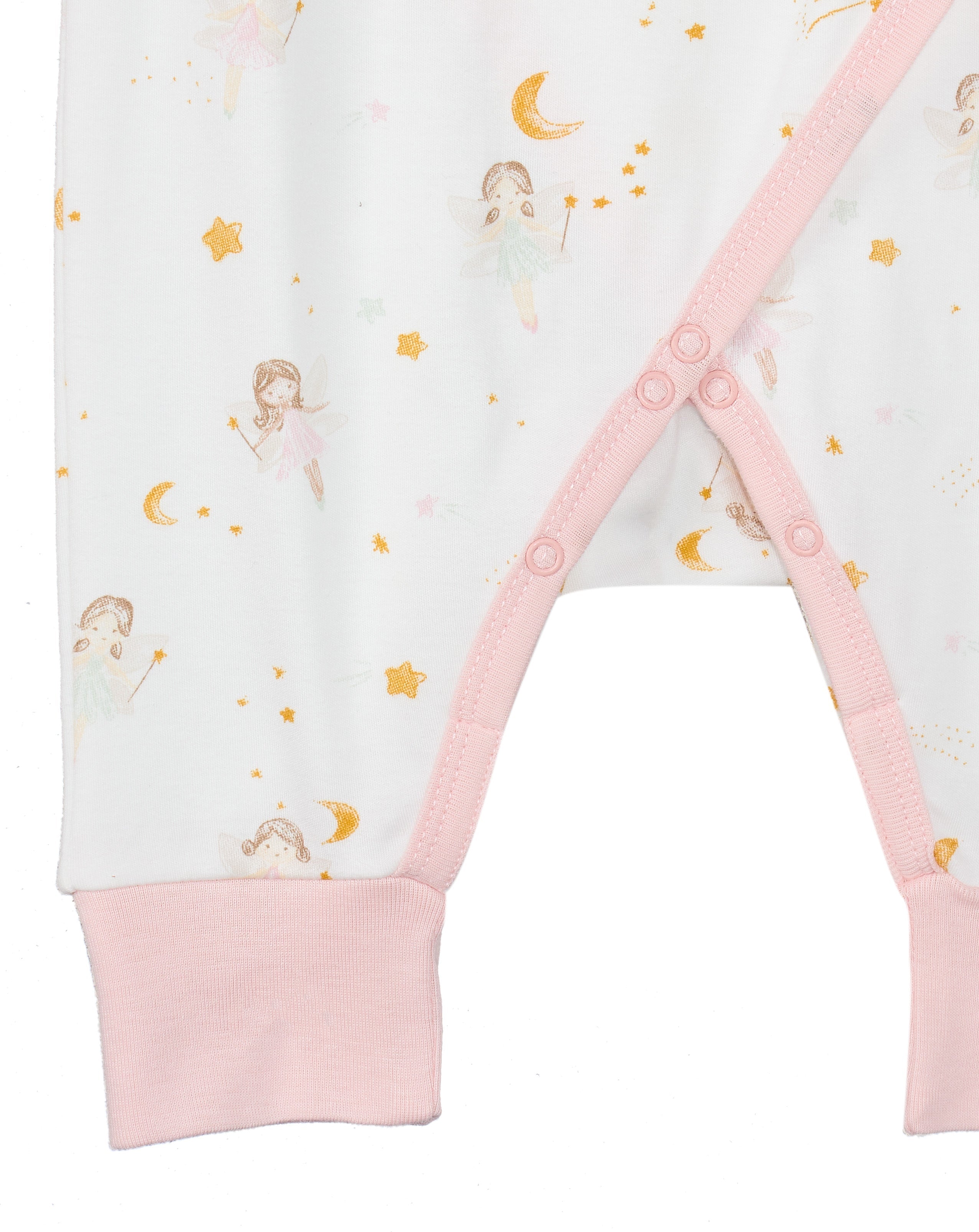 Under the Nile Dreamland Girls Side Snap Kimono in soft organic cotton for newborn girls.