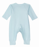 Under the Nile Pearl Blue Side Snap Kimono for newborns in organic cotton.