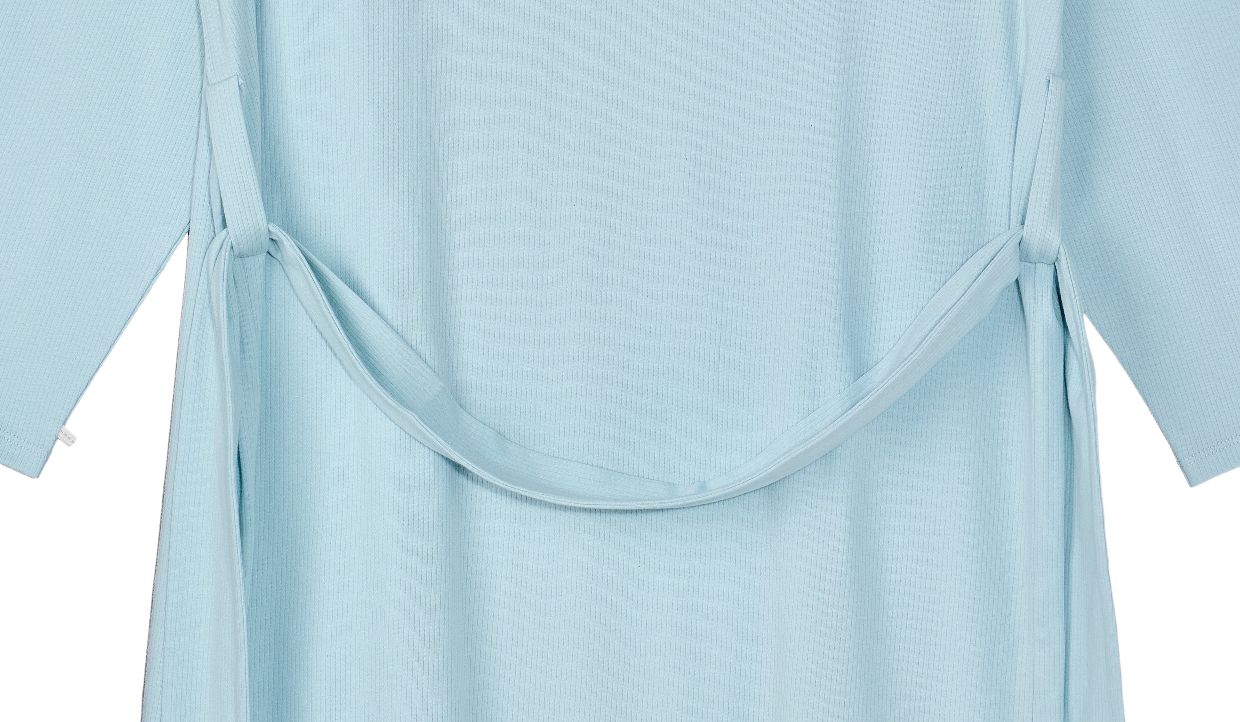 Under the Nile Pearl Blue Women's Robe made from organic Egyptian cotton.