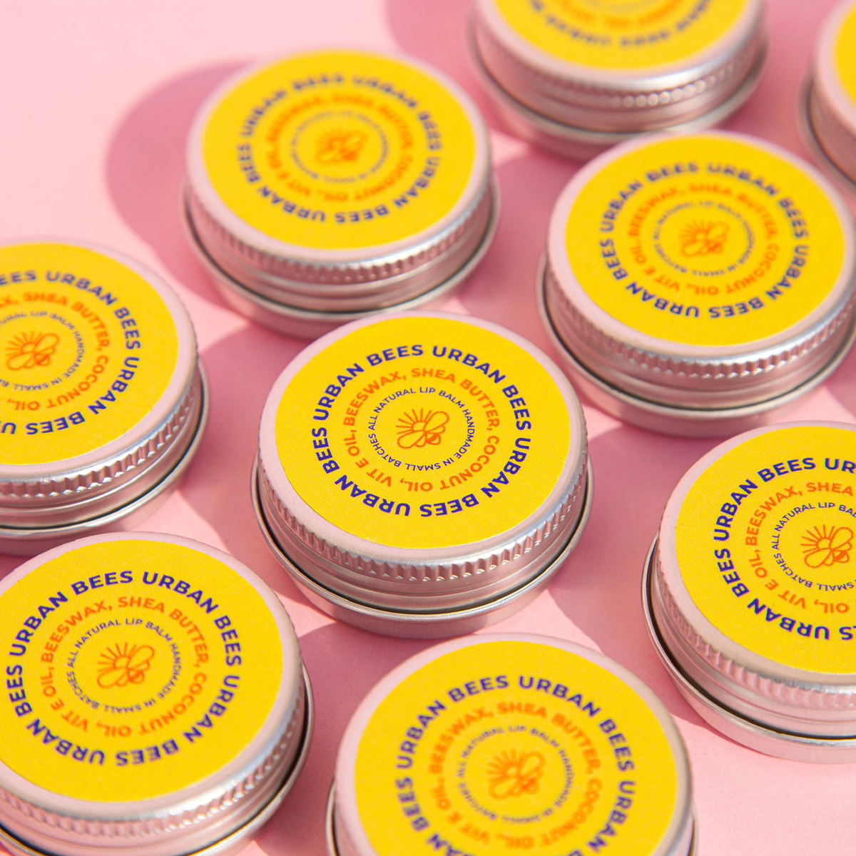 Urban Bees Natural Lip Balms – Unscented and lavender options with Egyptian beeswax for hydrated lips

