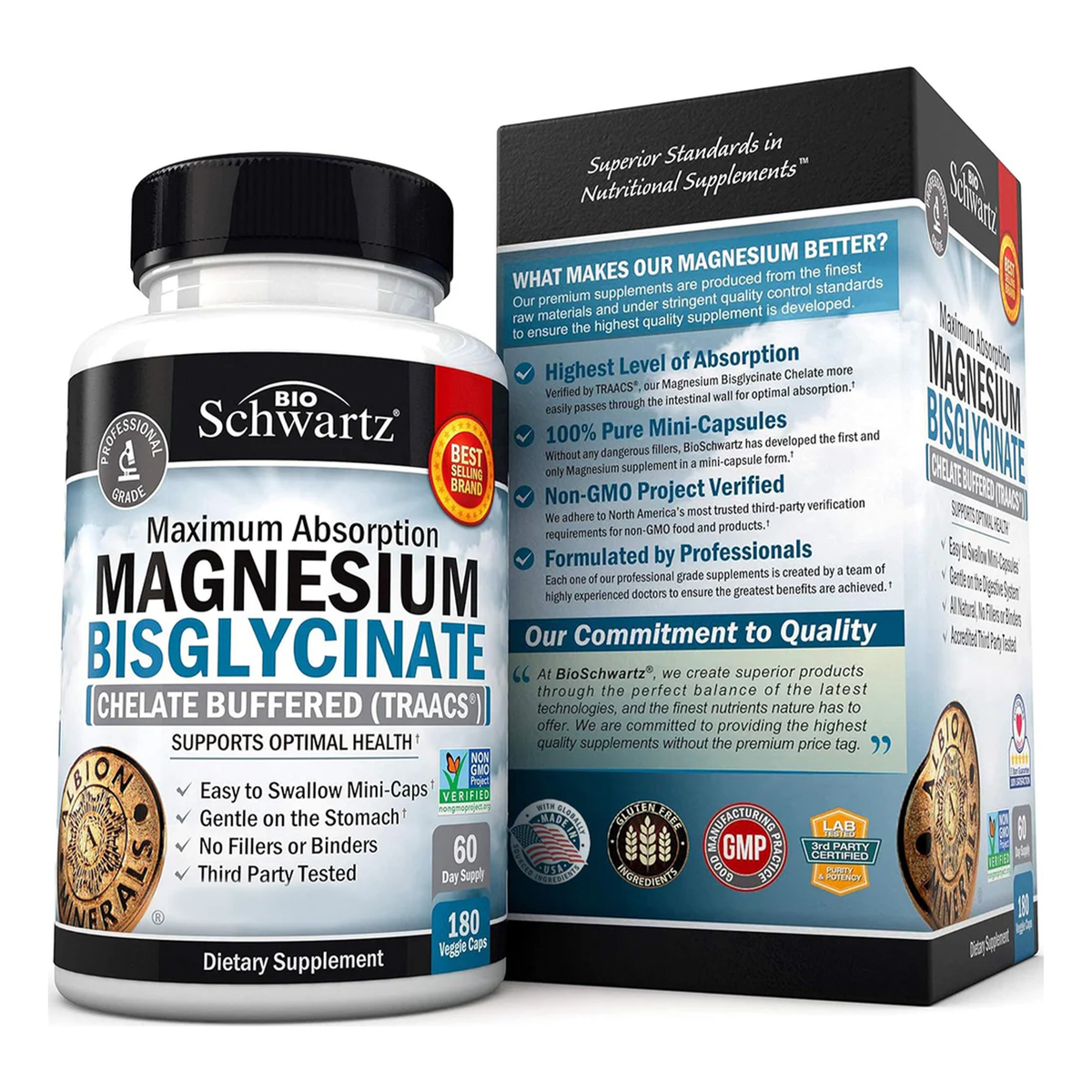 magnesium bisglycinate capsules 180 by vitagold