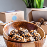 DANSnack Energy Bites – Assorted flavors (OJ, date, peanut, almond chia) made with natural ingredients in Egypt, 90g pack