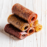 DANSnack Fruit Roll-Up Bonbons – 6-piece pack of pure fruit rolls in assorted flavors, made in Egypt without additives