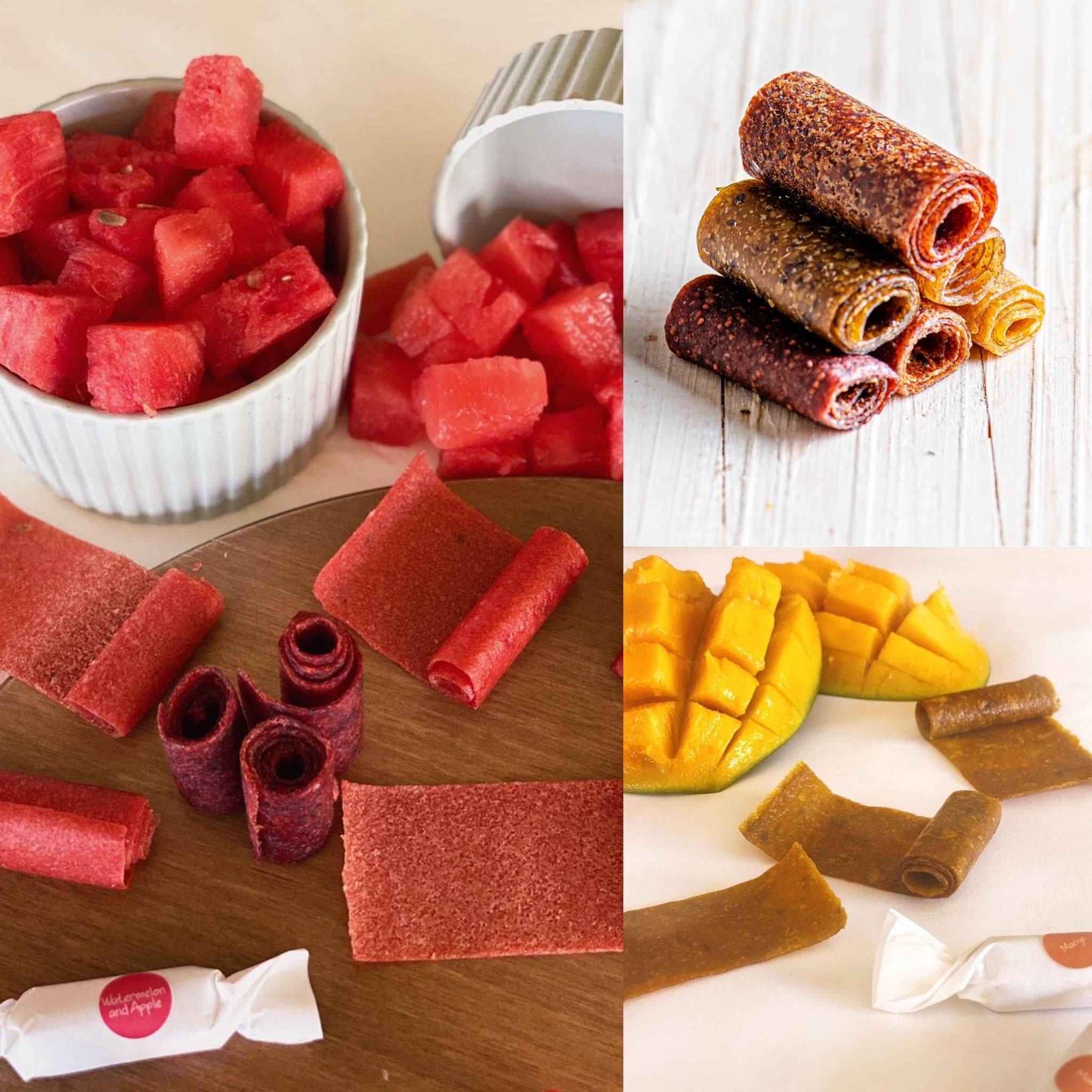 DANSnack Fruit Roll-Up Bonbons – 6-piece pack of pure fruit rolls in assorted flavors, made in Egypt without additives