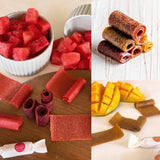 DANSnack Fruit Roll-Up Bonbons – 6-piece pack of pure fruit rolls in assorted flavors, made in Egypt without additives