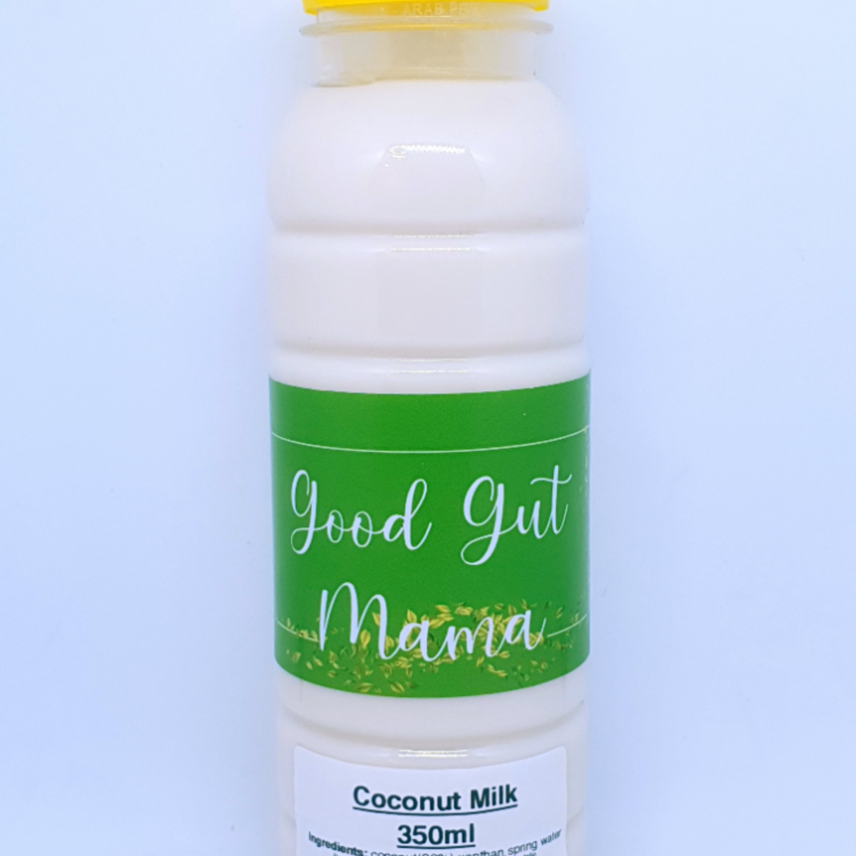 Bottle of Good Gut Mama Fresh Coconut Milk from Egypt, a creamy white plant-based drink.